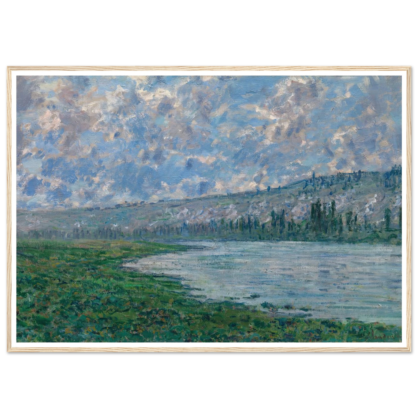 The Seine at Vétheuil (1880) Art Print | Claude Monet-Quipham Collections