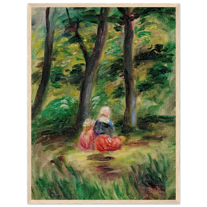 Femme Et Enfant Dans Un Paysage Art Print | Pierre Auguste Renoir-Quipham Collections