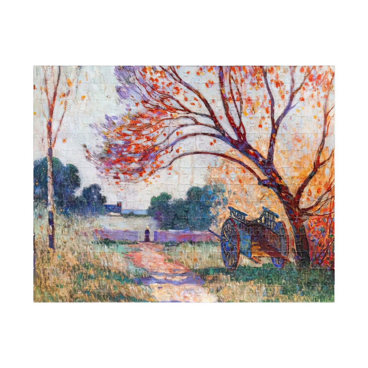A Cart by the Side of the Path Puzzle | Ferdinand du Puigaudeau-Quipham Collections