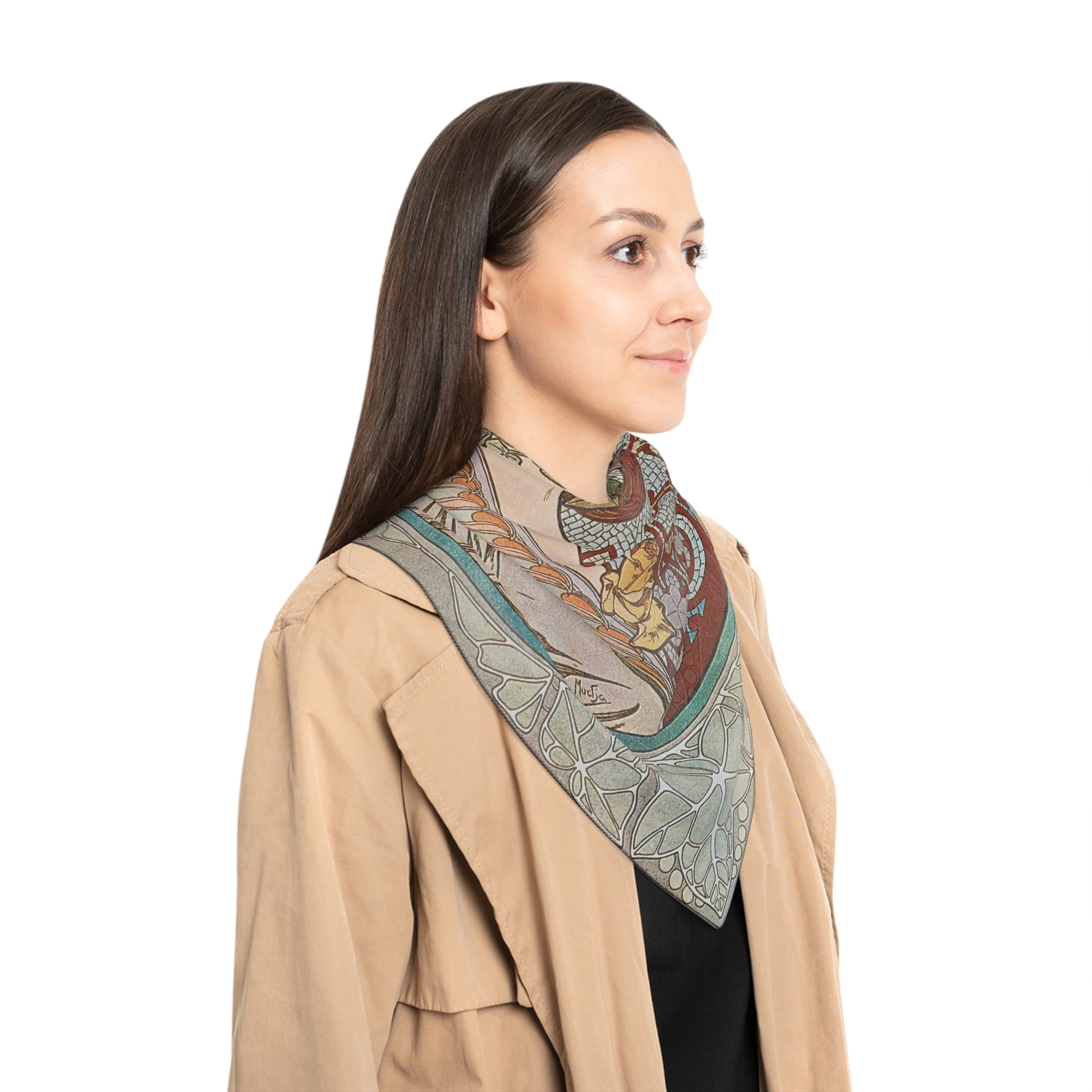Ivy | Alphonse Mucha Scarf – Art Nouveau Scarf-Quipham Collections
