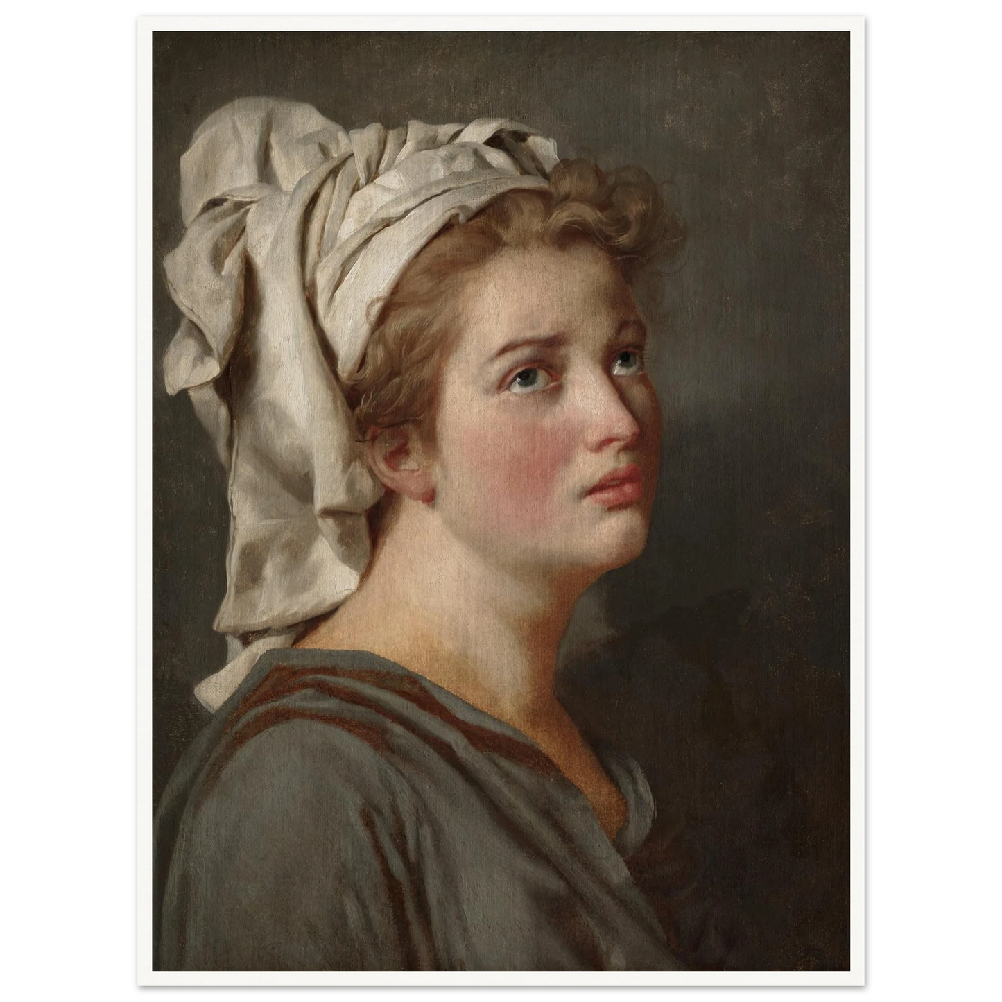 Young Woman with a Turban (c. 1780) Art Print | Jacques Louis David-Quipham Collections