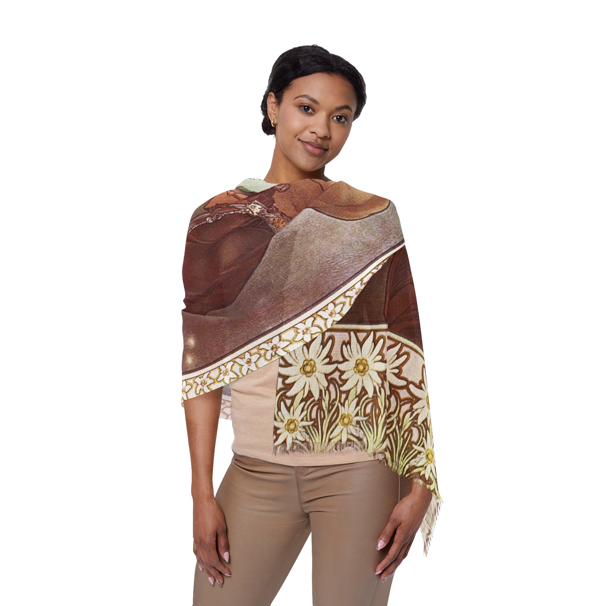 North Star | Alphonse Mucha Scarf – Art Nouveau Scarf-Quipham Collections