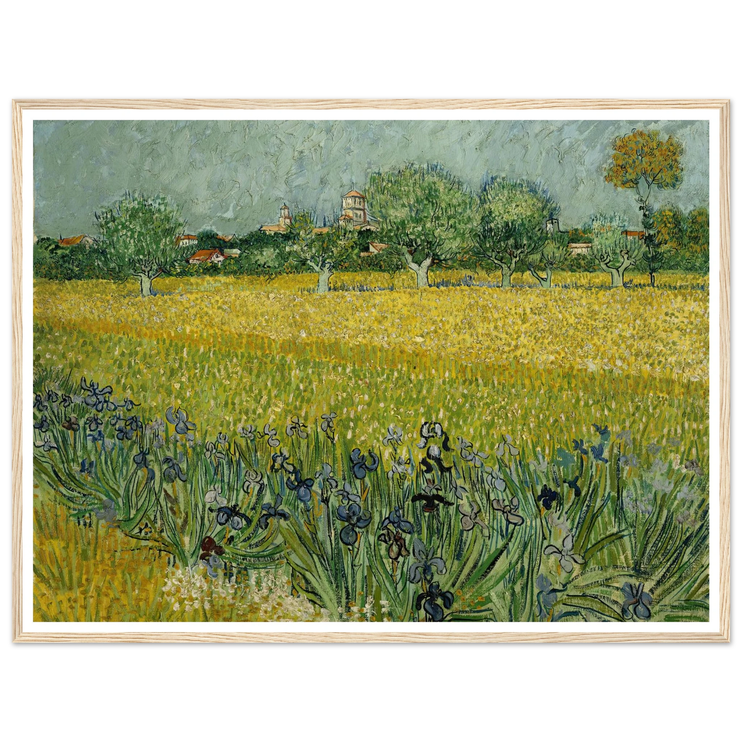 Field with flowers near Arles (1888) Art Print | Vincent van Gogh-Quipham Collections