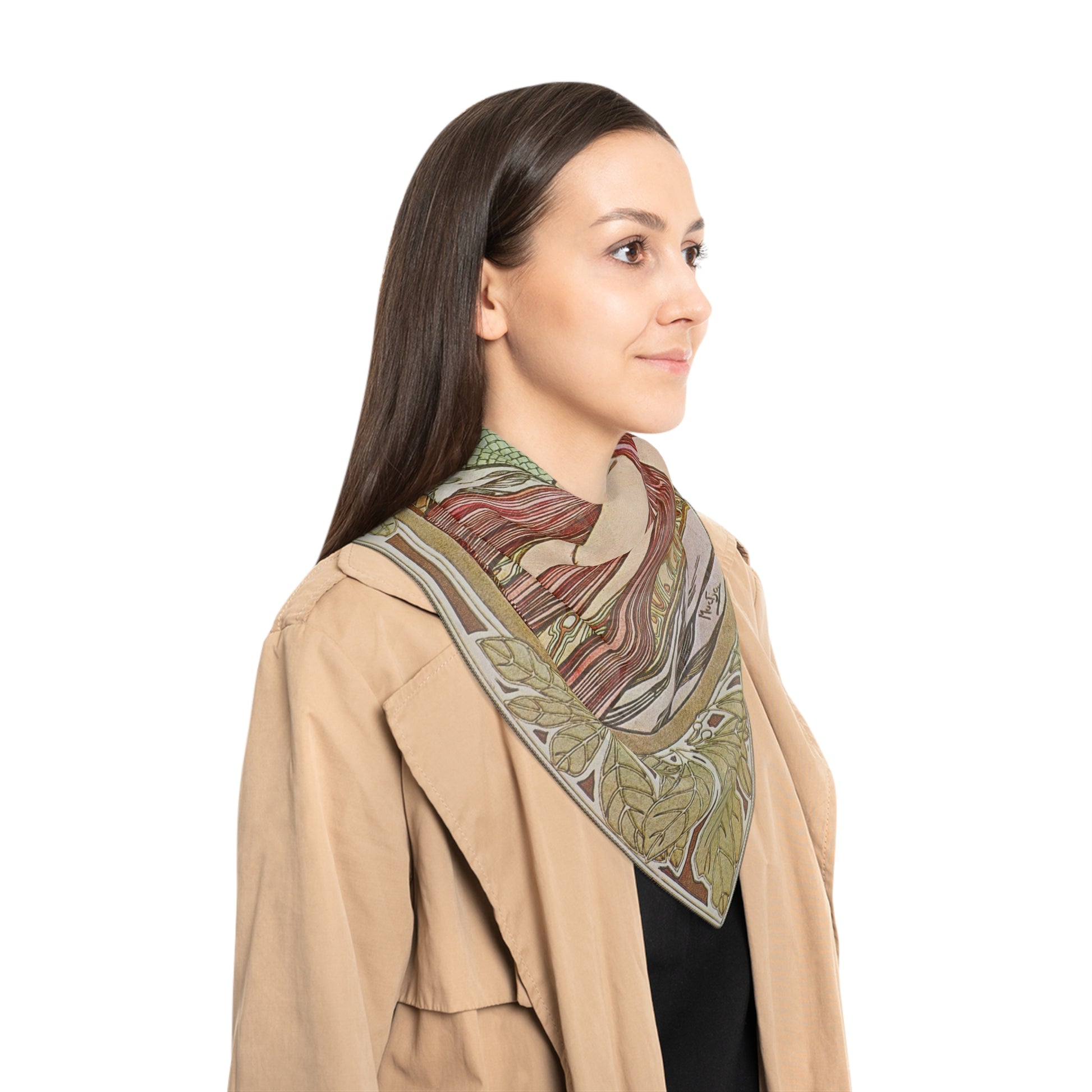 Laurel | Alphonse Mucha Scarf – Art Nouveau Scarf-Quipham Collections