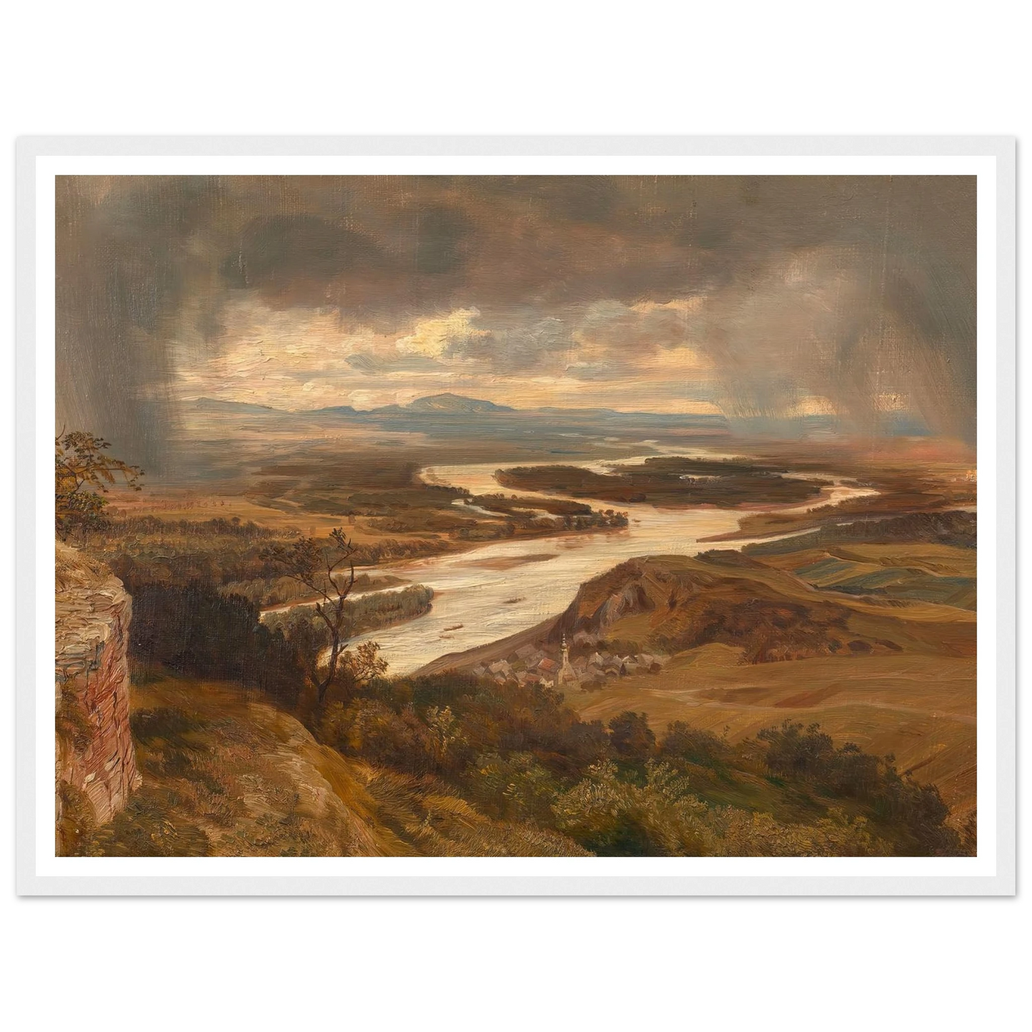 Die Donauauen bei Wien (ca. 1870) Art Print | Josef Hoffmann-Quipham Collections
