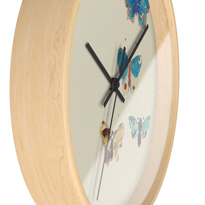Five Butterflies Wall Clock | Odilon Redon-Quipham Collections
