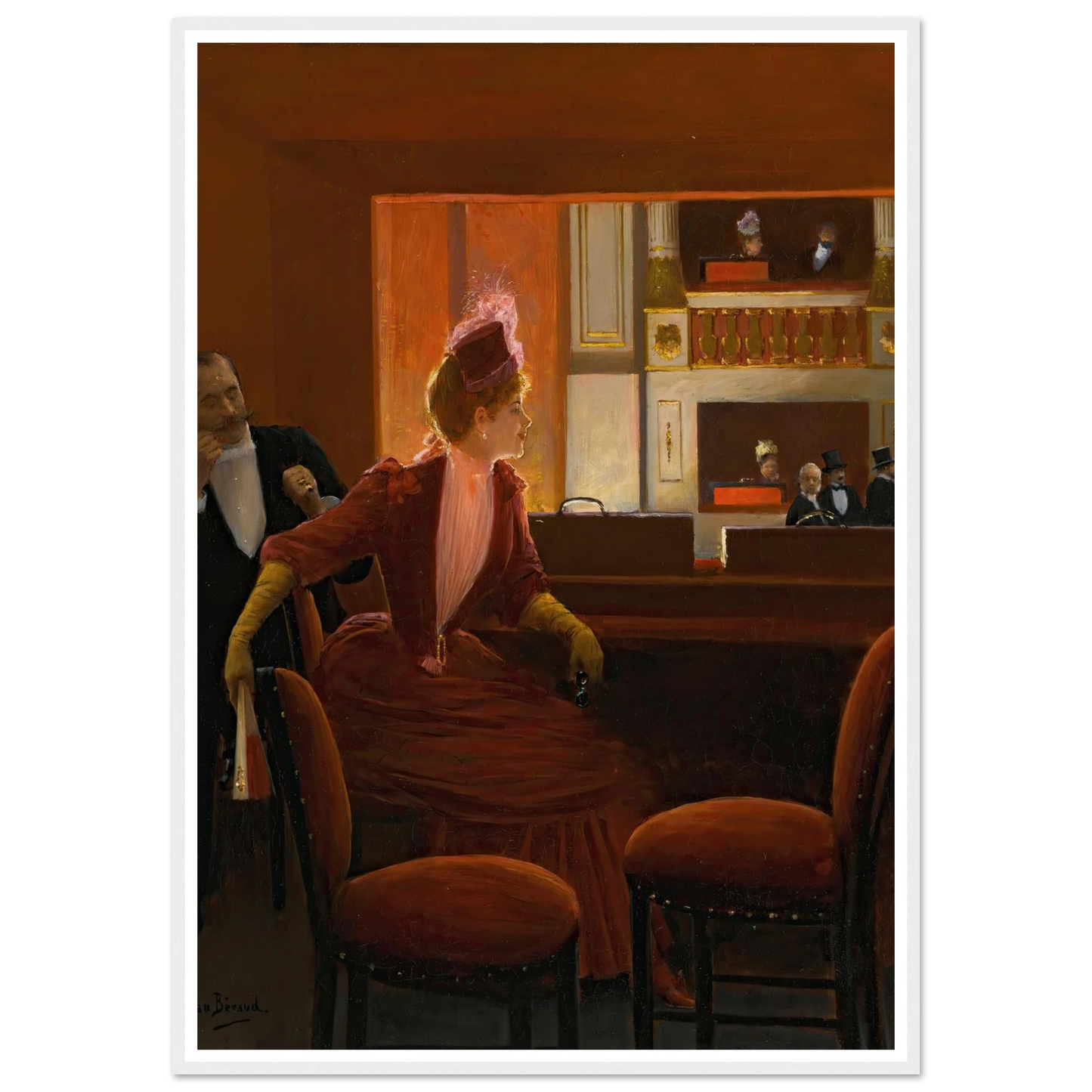 La Loge Art Print | Jean Beraud-Quipham Collections
