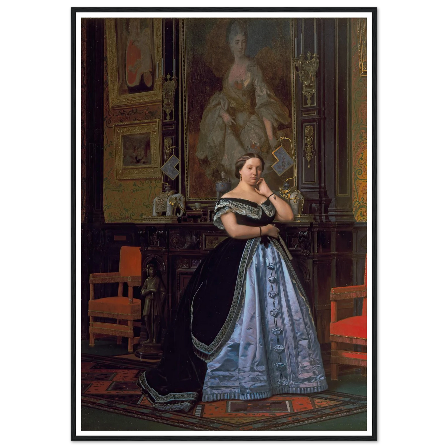 Portrait of Charlotte de Rothschild (1866) Art Print | Jean Leon Gerome-Quipham Collections