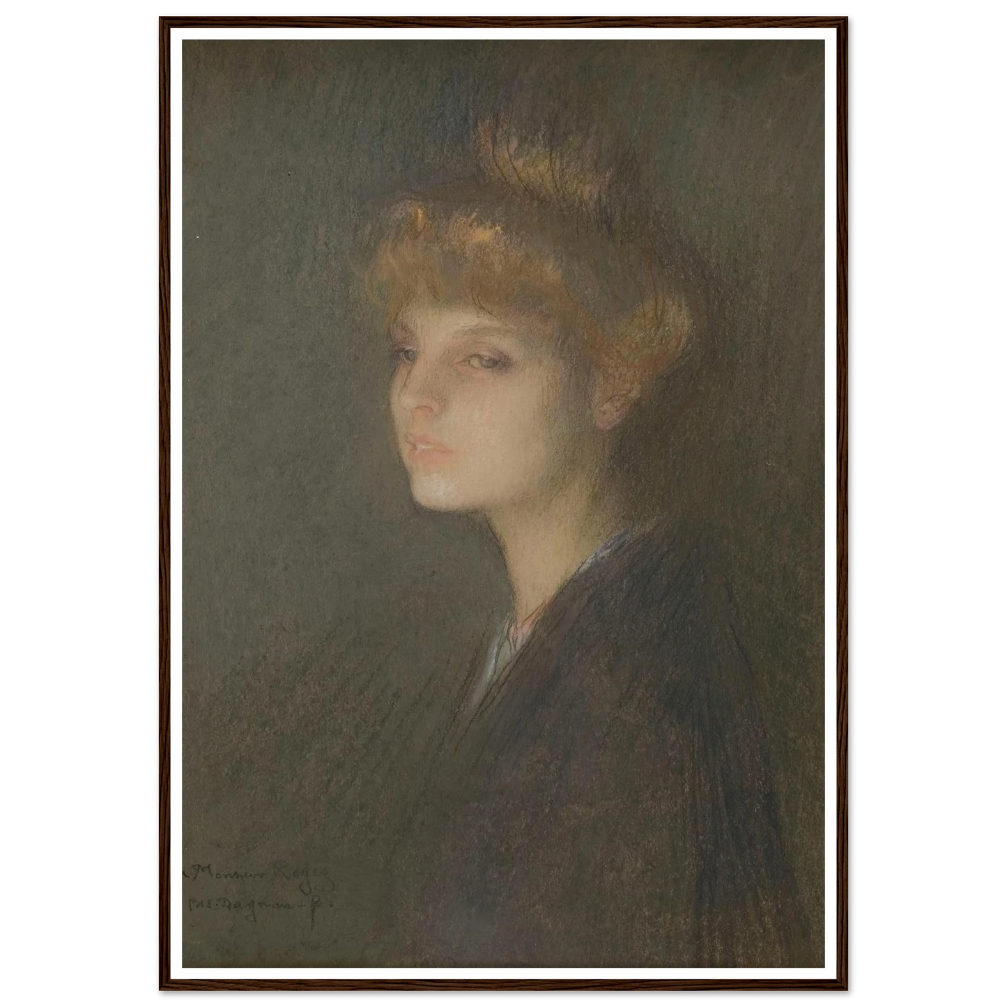 Portrait de femme (1895 - 1905) Art Print | Pascal Adolphe Jean Dagnan Bouveret-Quipham Collections