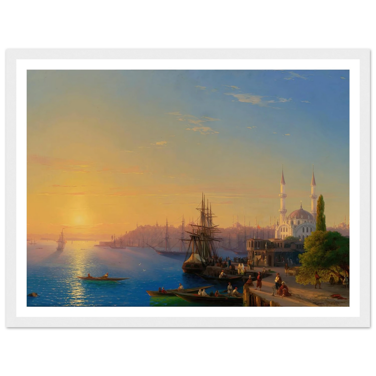 View Of Constantinople And The Bosphorus (1856) Art Print | Ivan Konstantinovich Aivazovsky-Quipham Collections