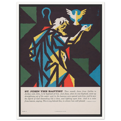 St. John The Baptist (1962) Art Print | Joseph Binder-Quipham Collections