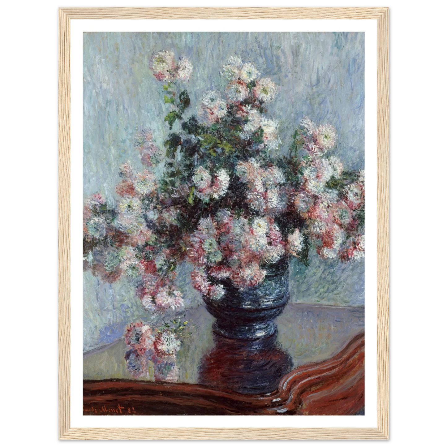 Chrysanthemums (1882) Art Print | Claude Monet-Quipham Collections