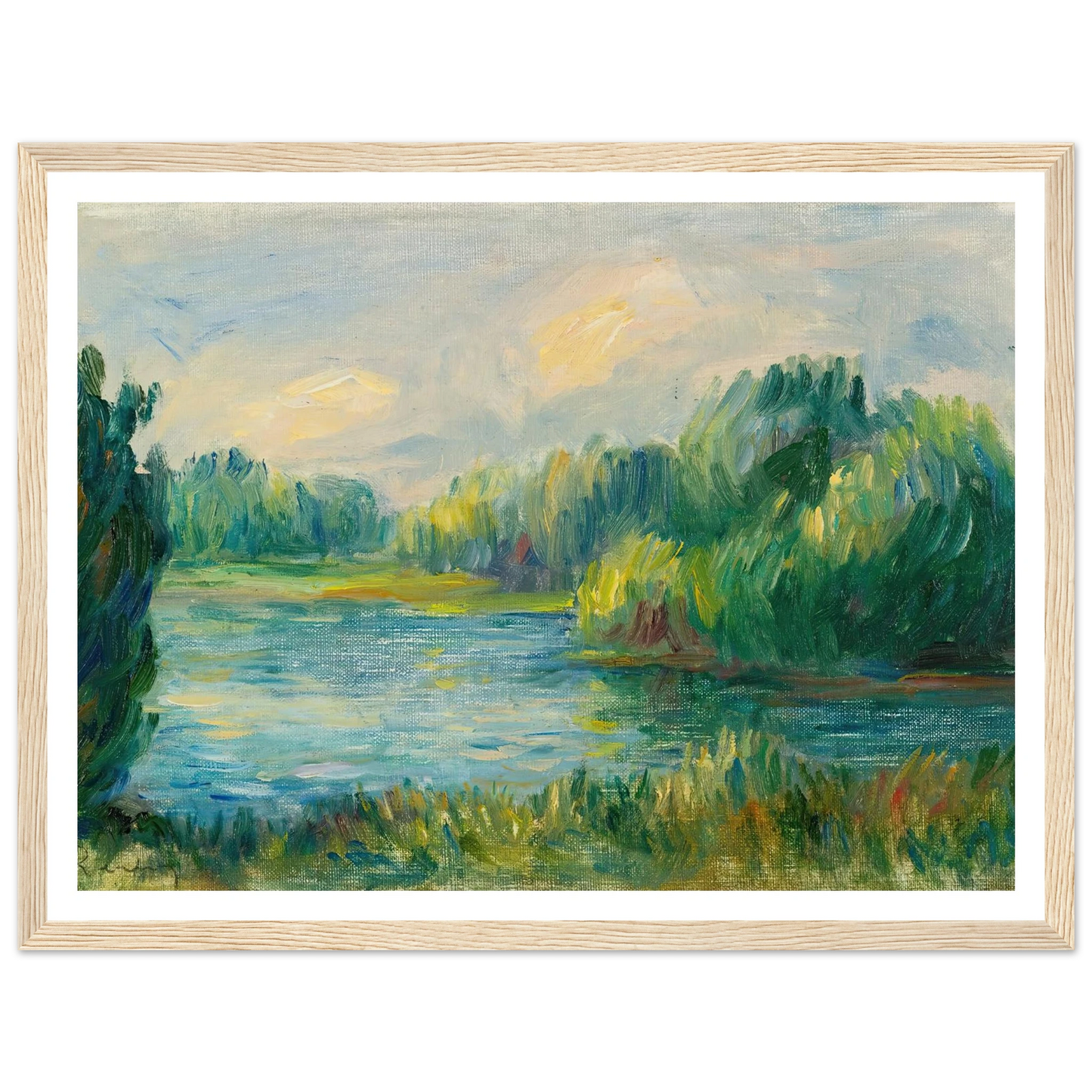 Bord De Rivière Art Print | Pierre Auguste Renoir-Quipham Collections