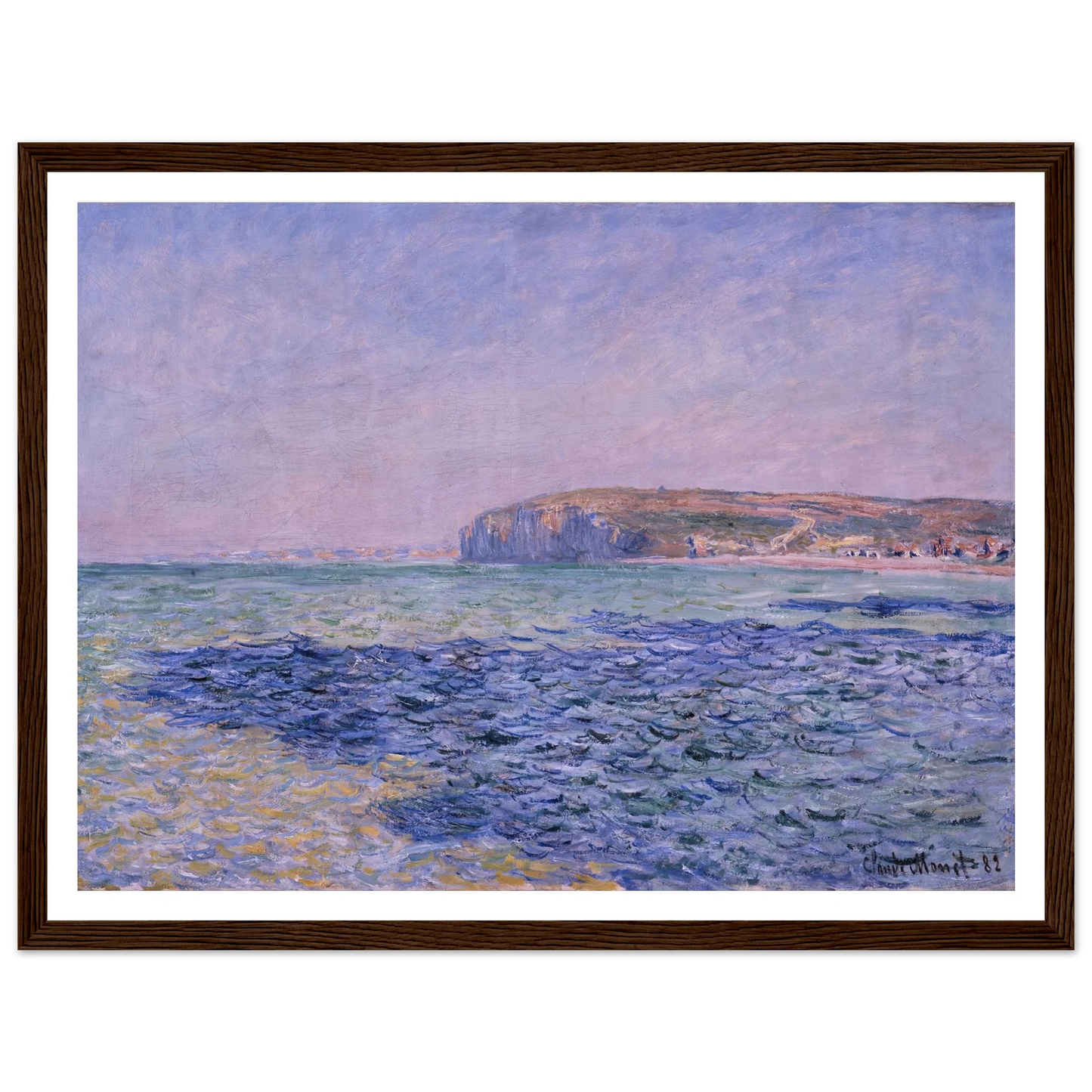 Shadows on the Sea. The Cliffs at Pourville (1882) Art Print | Claude Monet-Quipham Collections