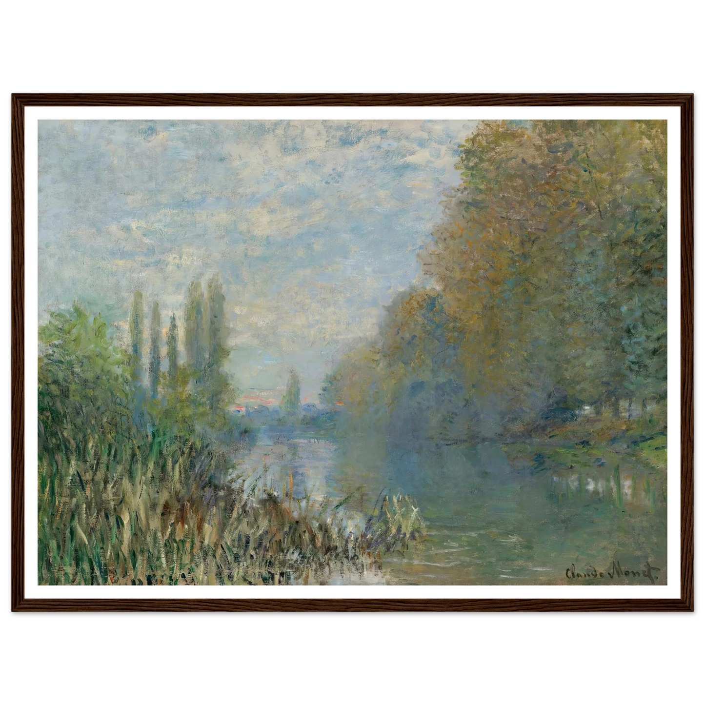 Bords De La Seine En Automne (1876) Art Print | Claude Monet-Quipham Collections