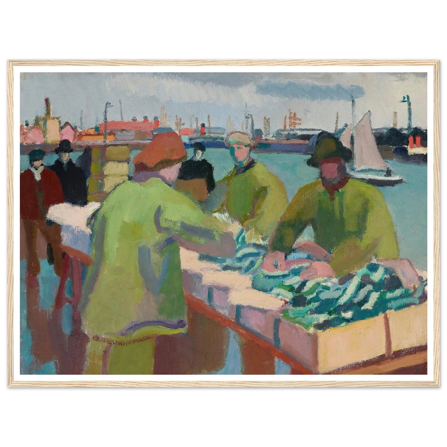 Le marché aux poissons (1904-1905) Art Print | Raoul Dufy-Quipham Collections