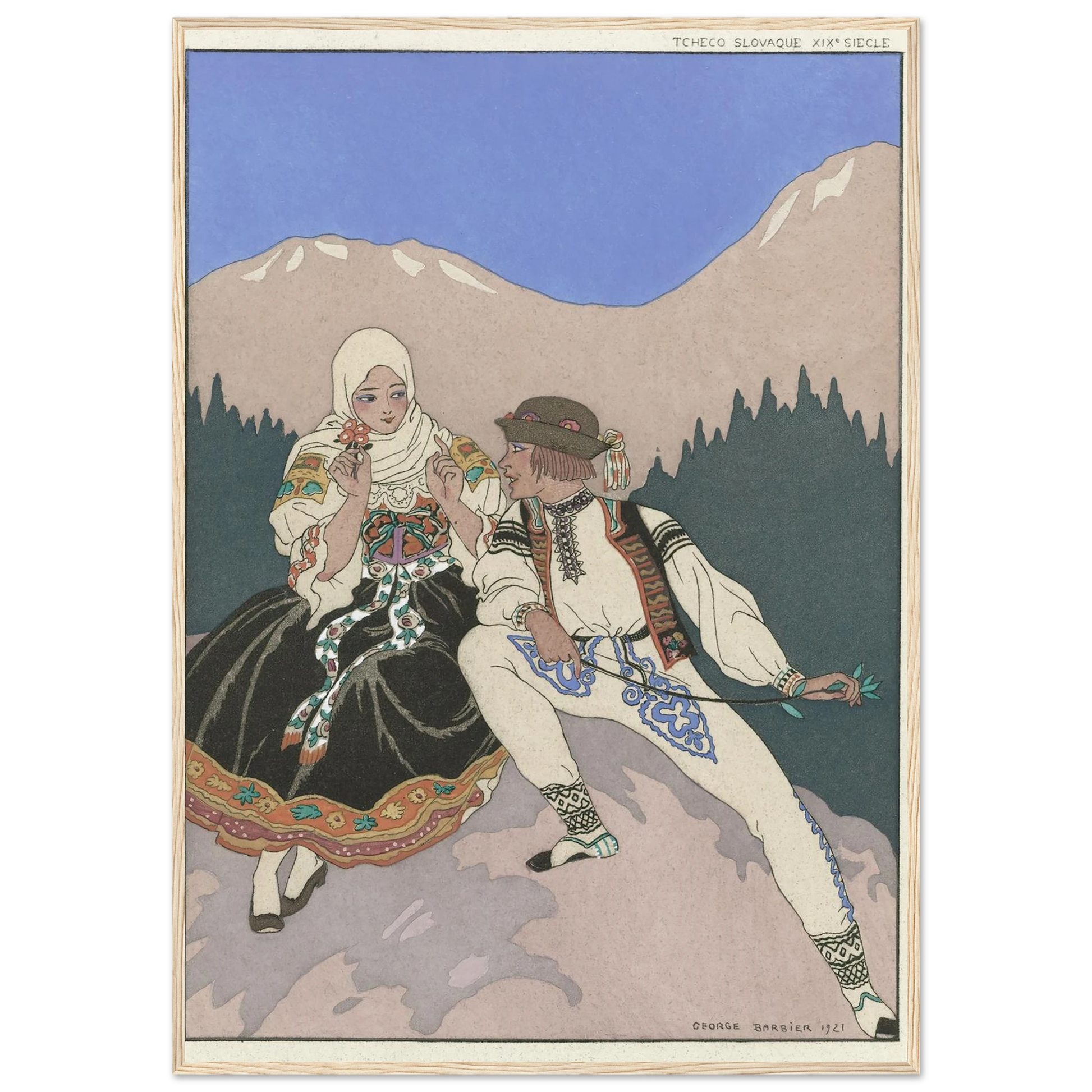 Le Langage des Fleurs (1921) Art Print | George Barbier-Quipham Collections