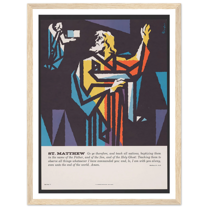 St. Matthew (1962) Art Print | Joseph Binder-Quipham Collections