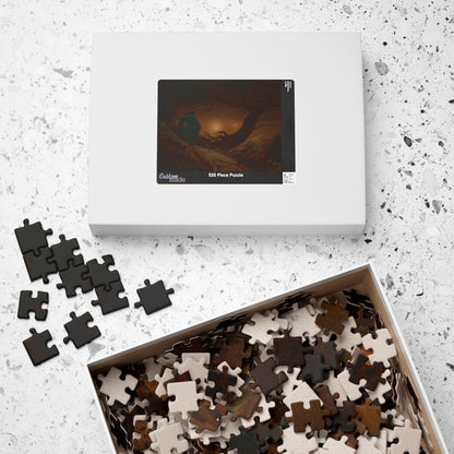 Du Homoj Kontemplante la Lunon Puzzle | Caspar David Friedrich-Quipham Collections