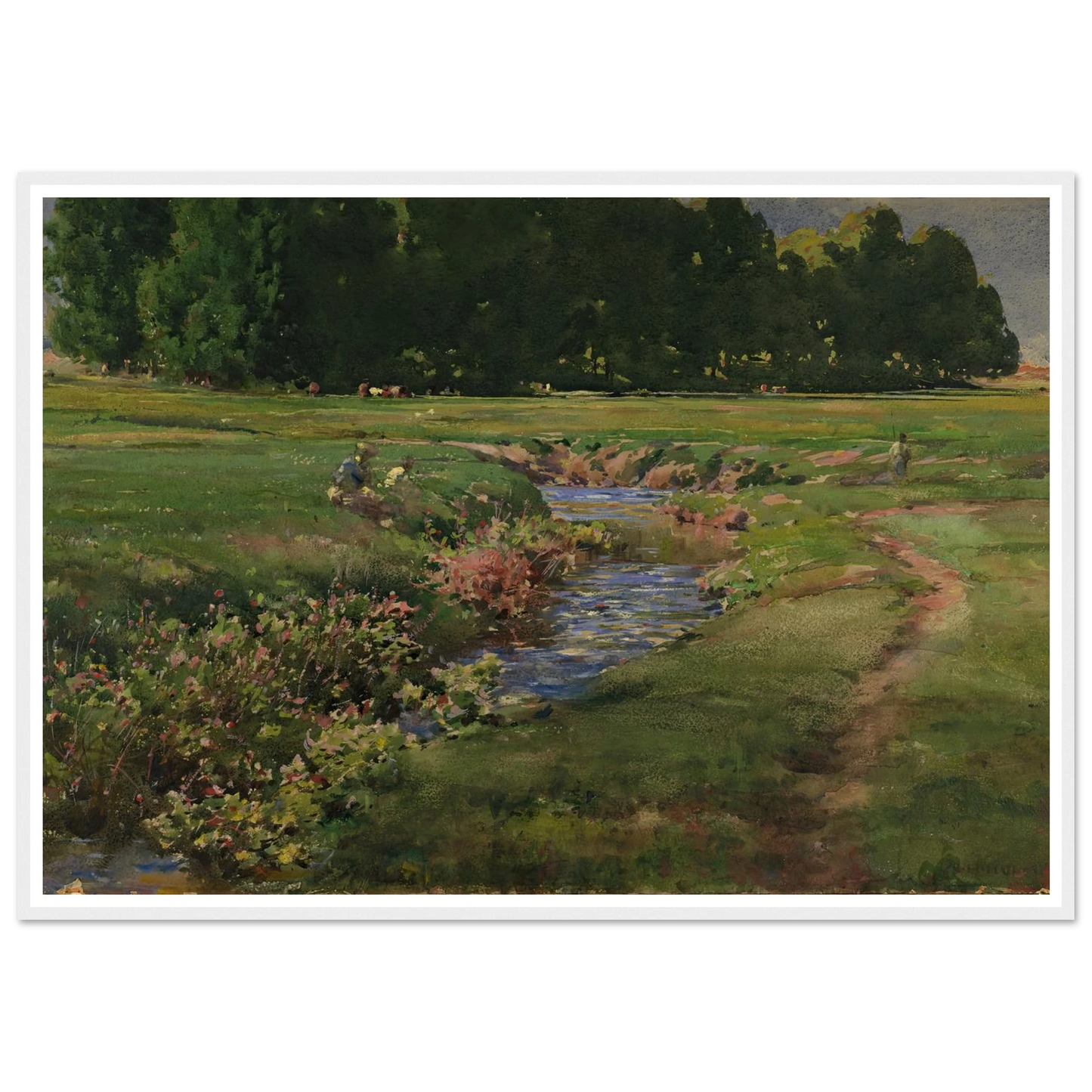 The Babbling Brook Art Print | William Henry Holmes-Quipham Collections