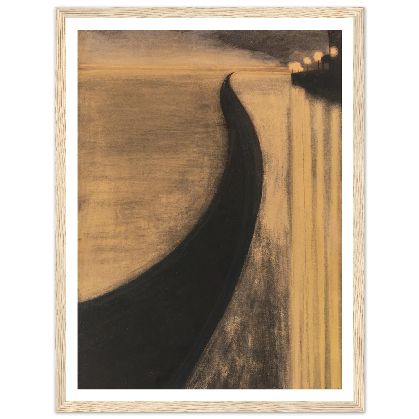 Digue et lumières d’Ostende (1909) Art Print | Leon Spilliaert-Quipham Collections