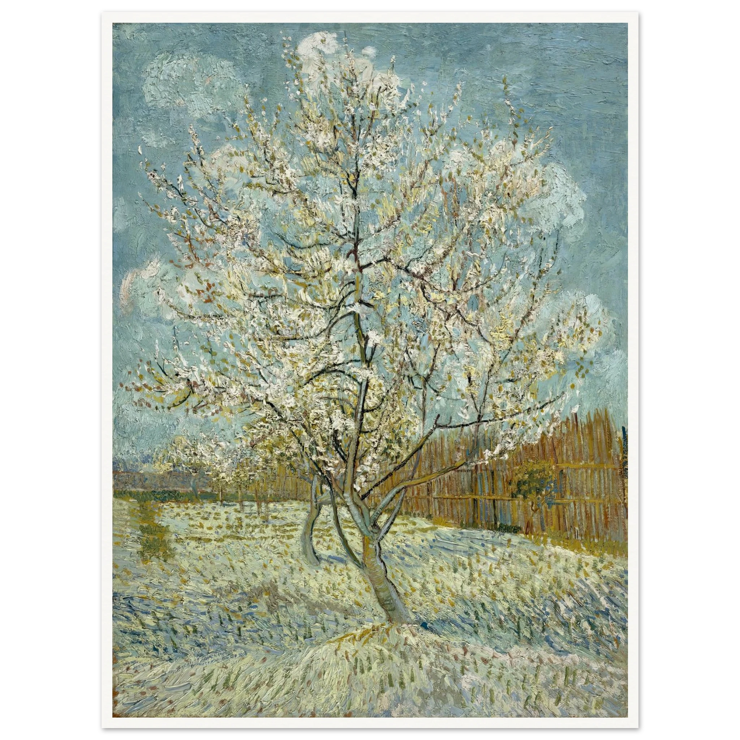 The pink peach tree (1888) Art Print | Vincent van Gogh-Quipham Collections