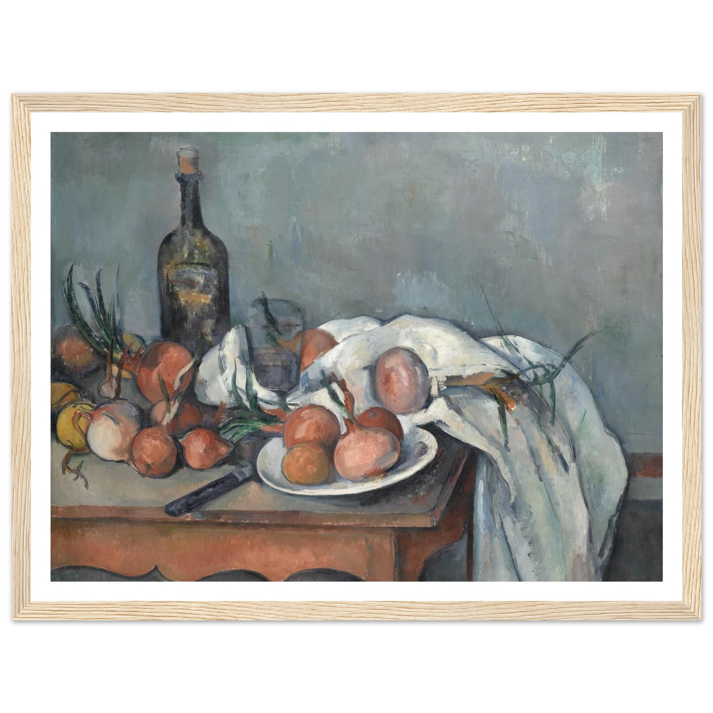 Still Life with Onions (1896 - 1898) Art Print | Paul Cezanne-Quipham Collections
