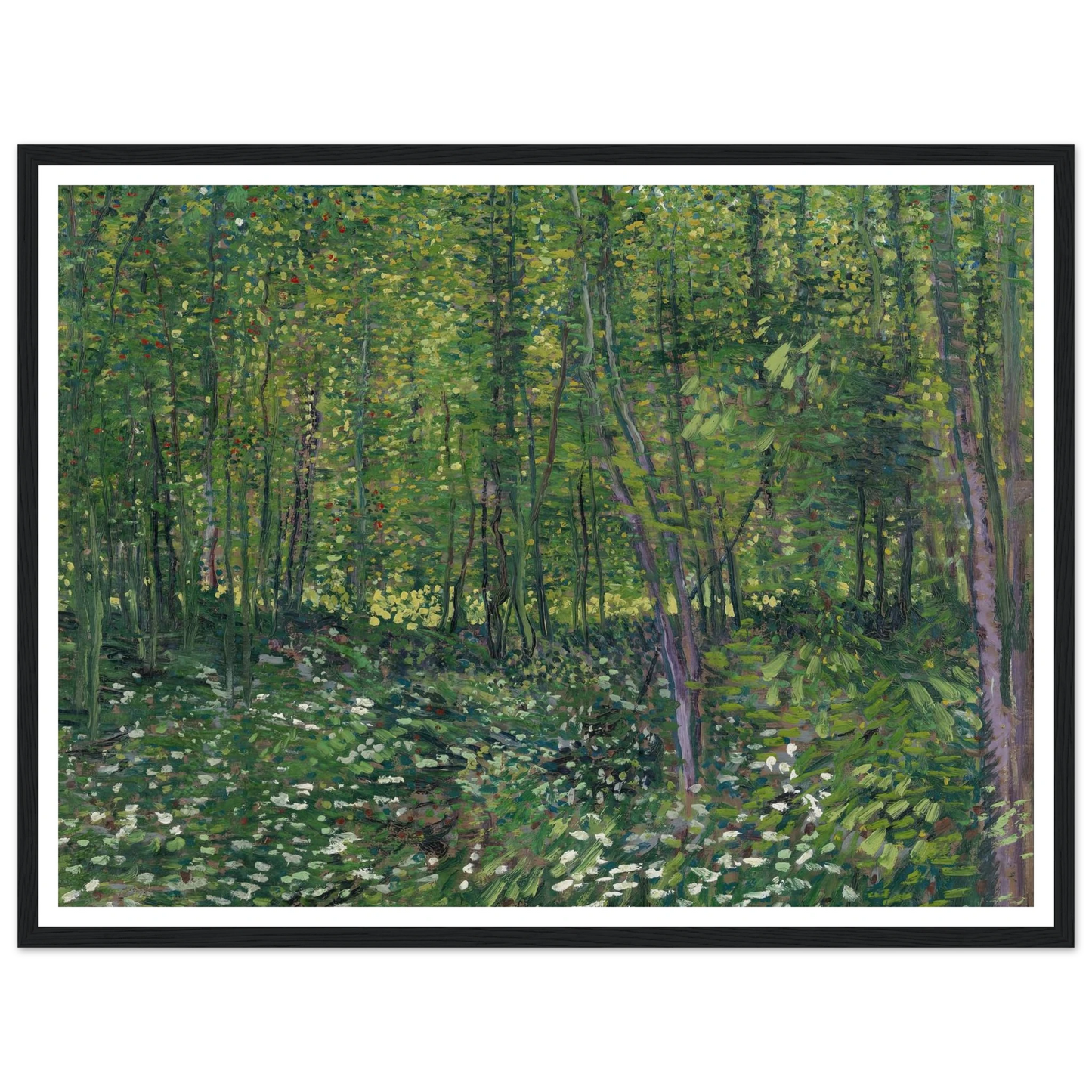 Trees and undergrowth (1887) Art Print | Vincent van Gogh-Quipham Collections