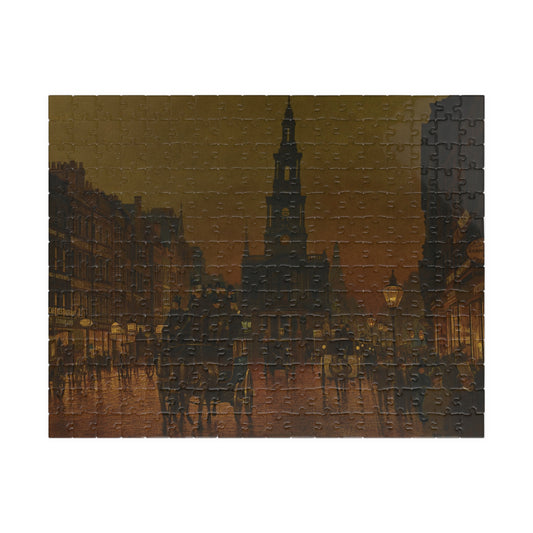 Evening on the strand, London Puzzle | John Atkinson Grimshaw-Quipham Collections