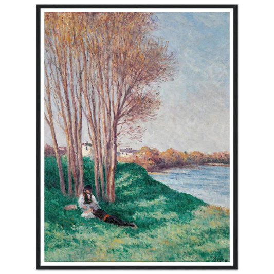 Le Repos sur les Bords de la Loire à Saint-Ay (circa 1910-12) Art Print | Maximilien Luce-Quipham Collections