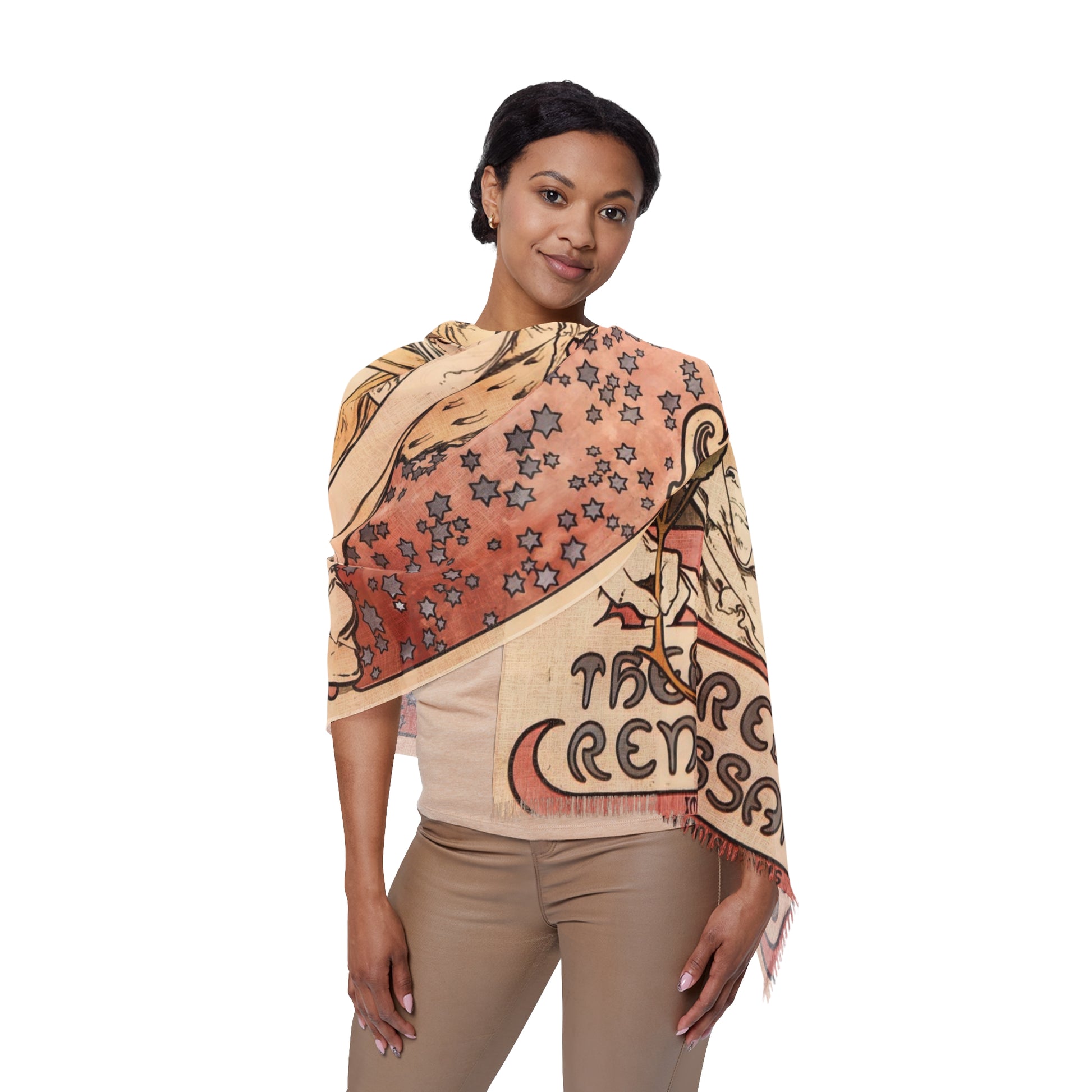 La Dame aux Cameslias | Alphonse Mucha Scarf – Art Nouveau Scarf-Quipham Collections