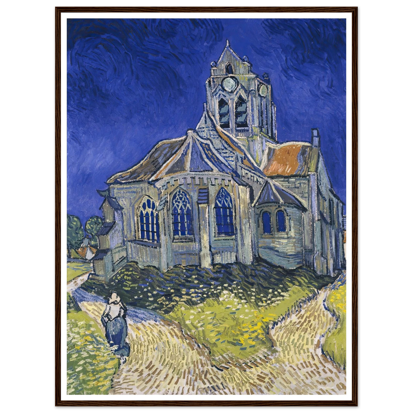 The Church in Auvers-sur-Oise, View from the Chevet (1890) Art Print | Vincent van Gogh-Quipham Collections
