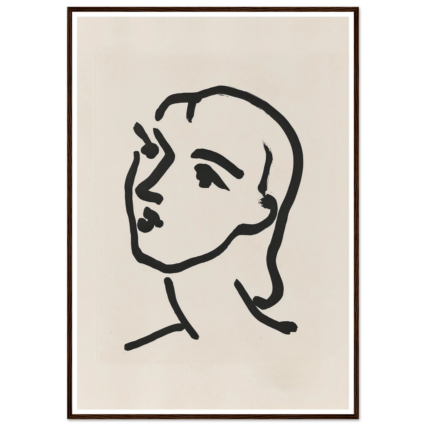 Nadia aux cheveux lisses (1948) Art Print | Henri Matisse-Quipham Collections