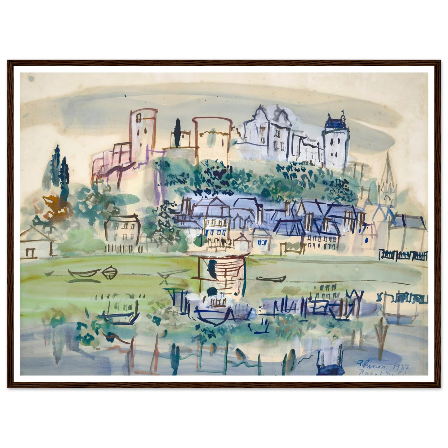 Chinon (1937) Art Print | Raoul Dufy-Quipham Collections