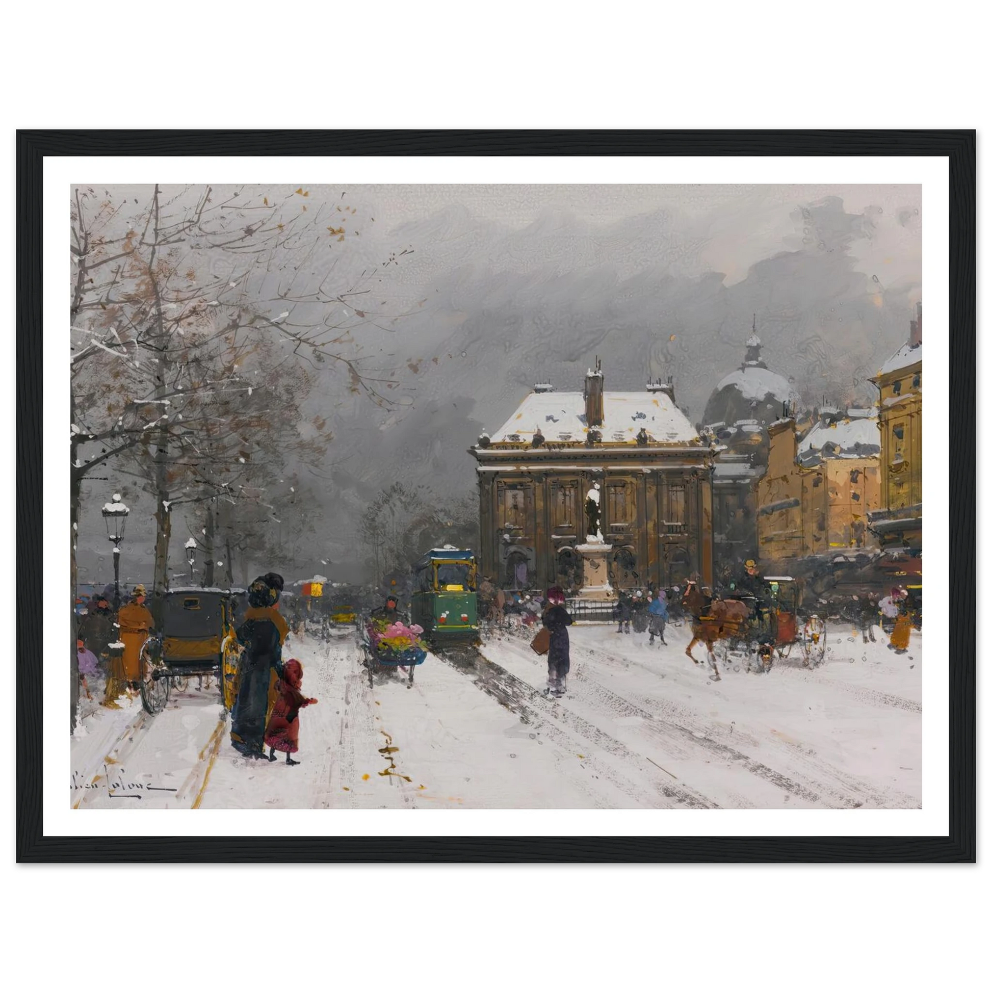 L’institut (Temps Mauvais) Art Print | Eugene Galien Laloue-Quipham Collections