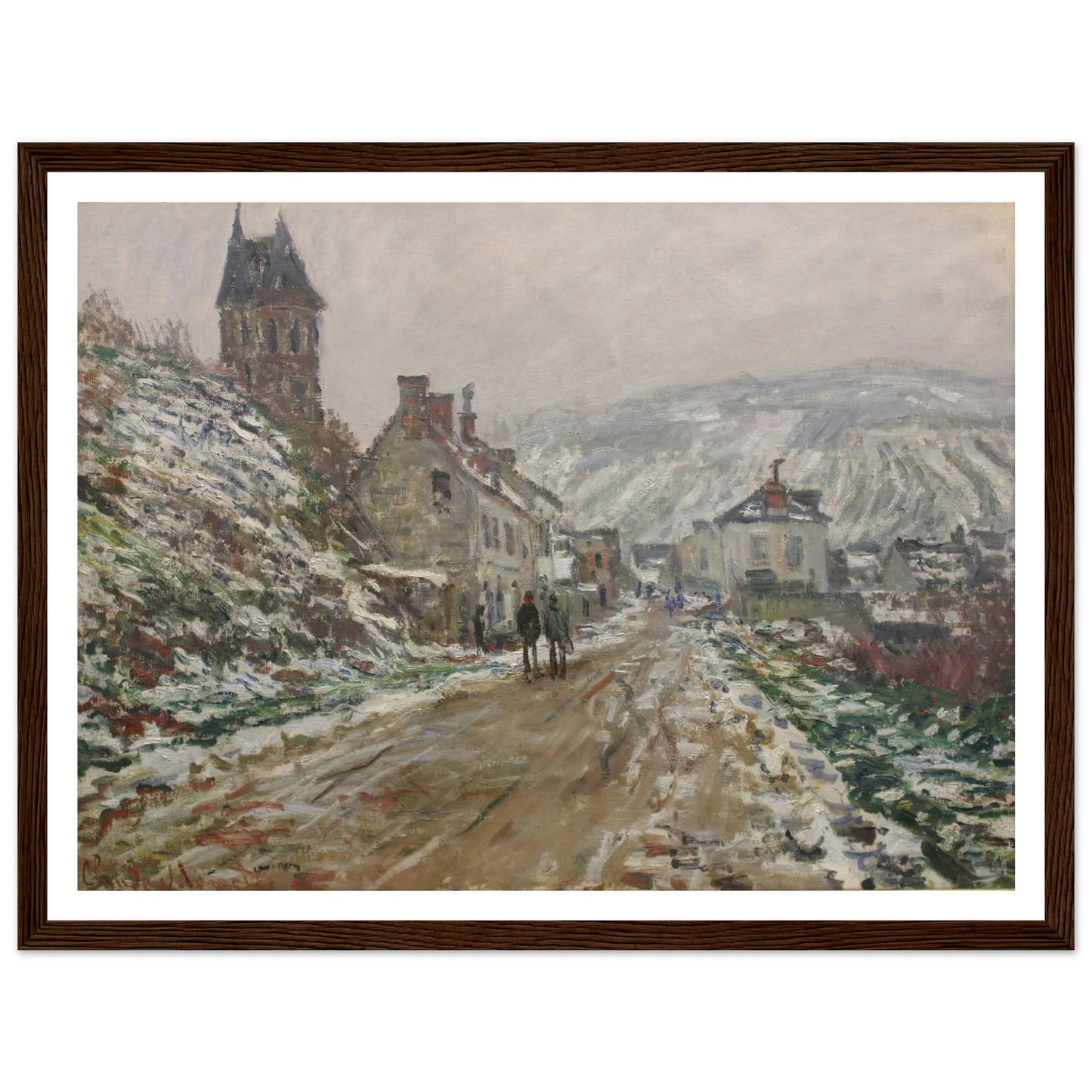 Village Street, Vétheuil (1879) Art Print | Claude Monet-Quipham Collections