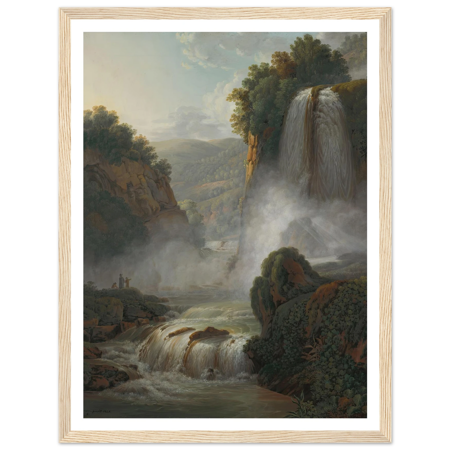 Waterfall near Tivoli (1805) Art Print | Peter Birmann-Quipham Collections