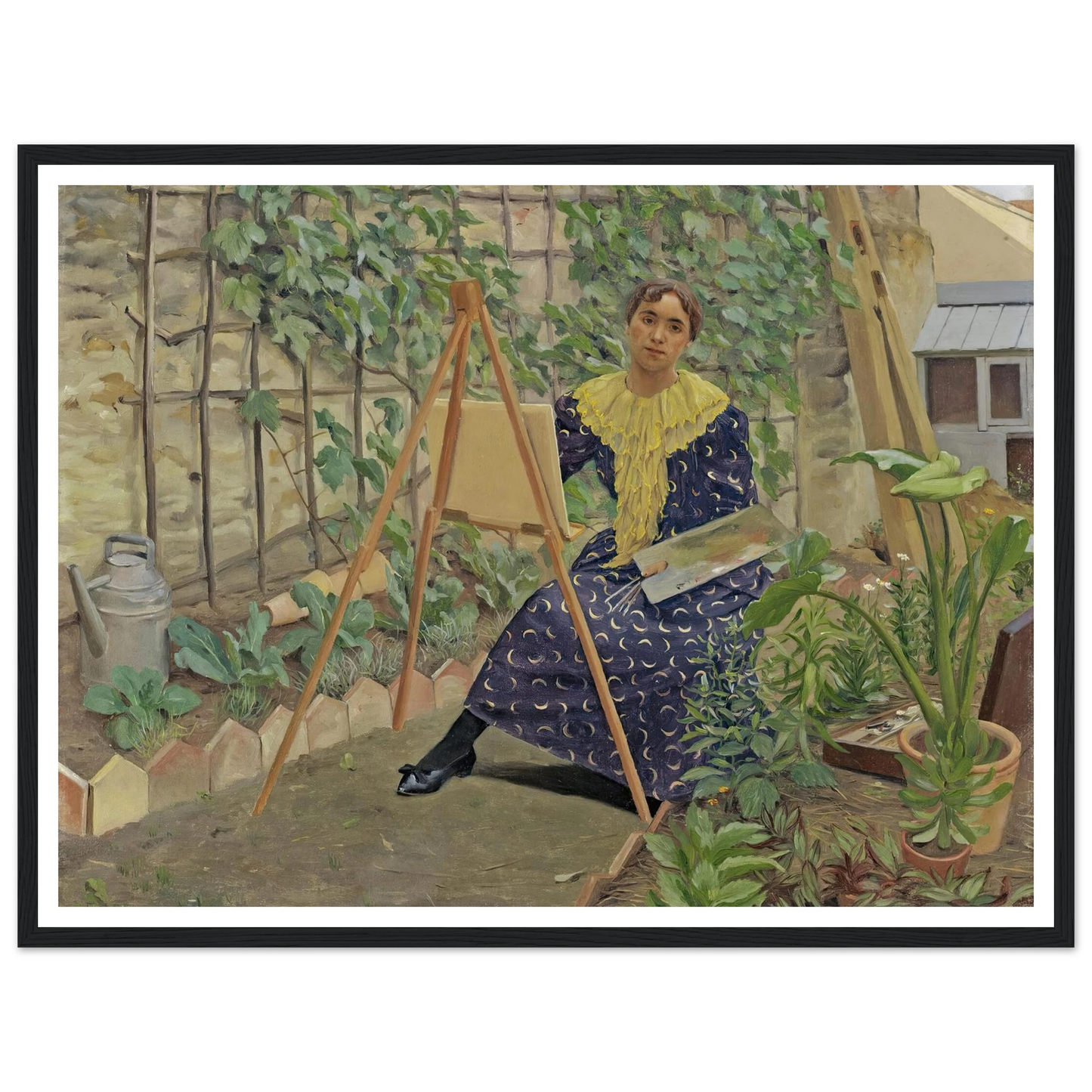 Young Girl Painting (1892) Art Print | Felix Vallotton-Quipham Collections