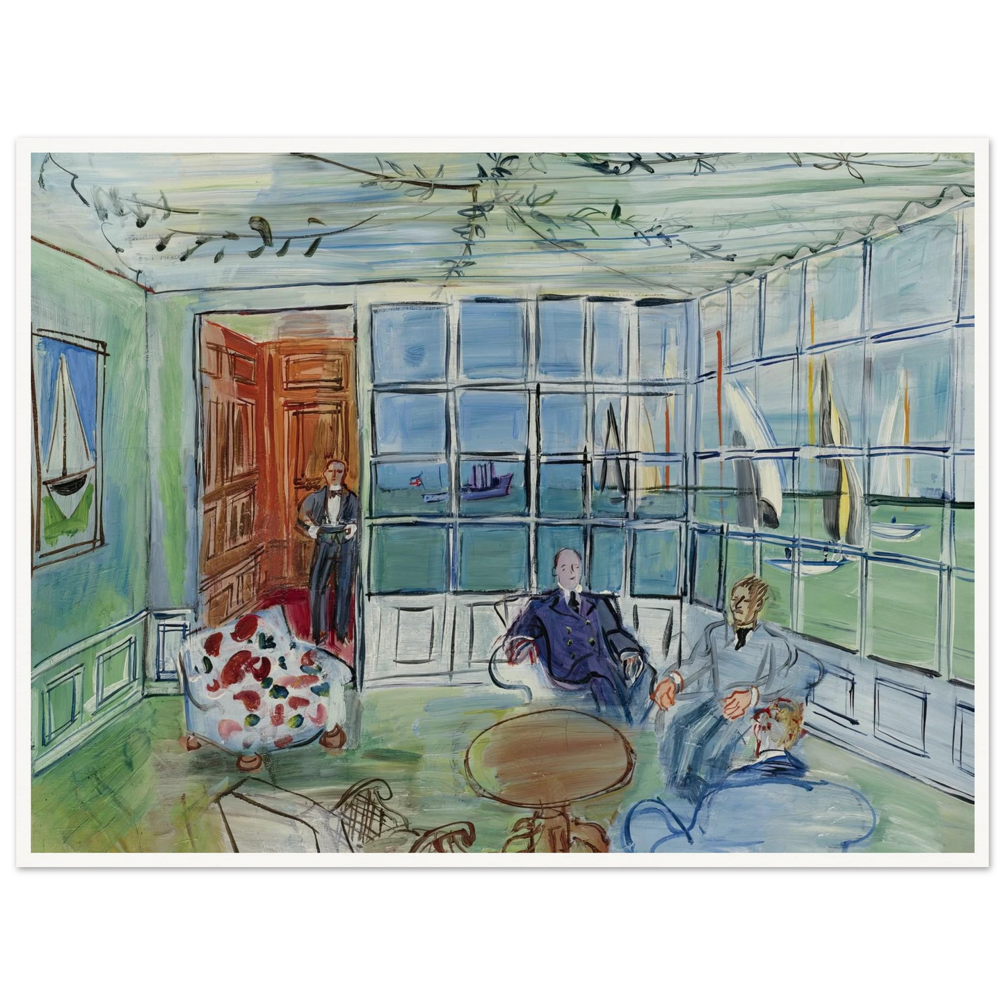 Le Royal Yacht Squadron, Cowes, Isle of Wight Art Print | Raoul Dufy-Quipham Collections