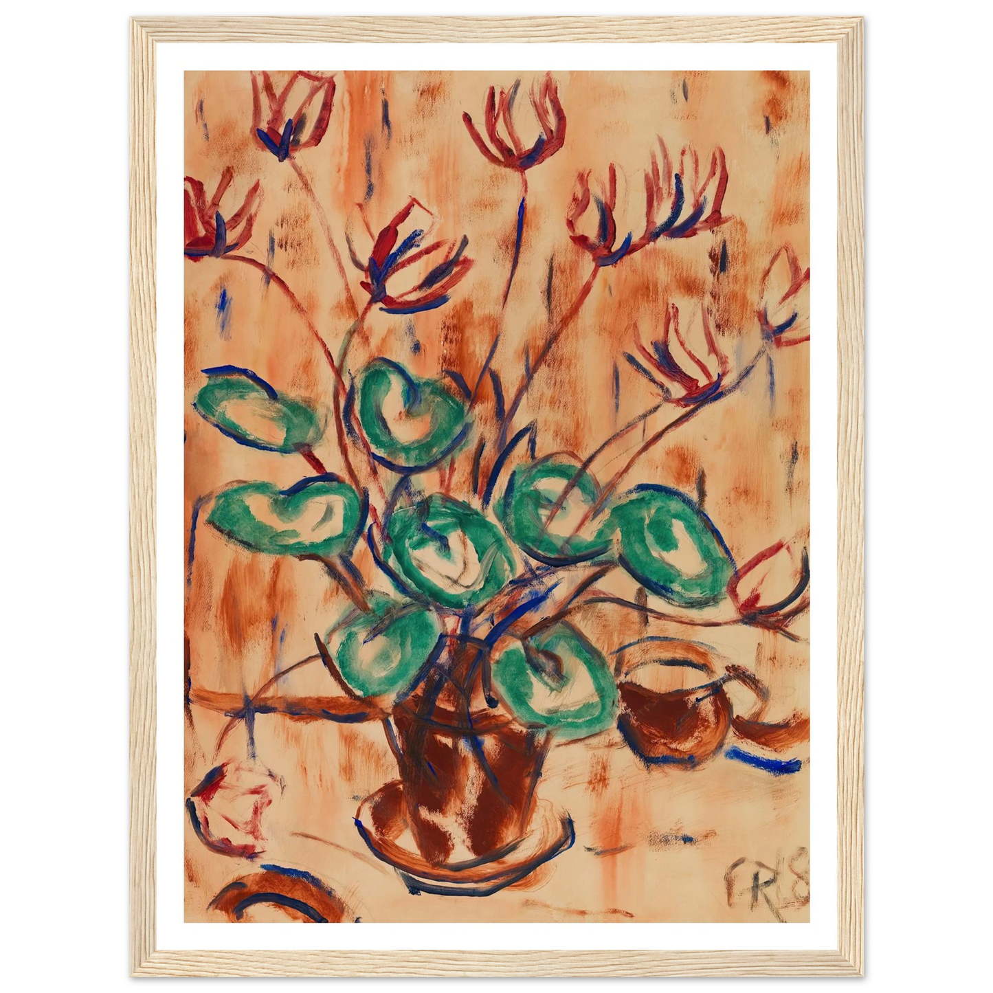 Alpenveilchen (1918) Art Print | Christian Rohlfs-Quipham Collections