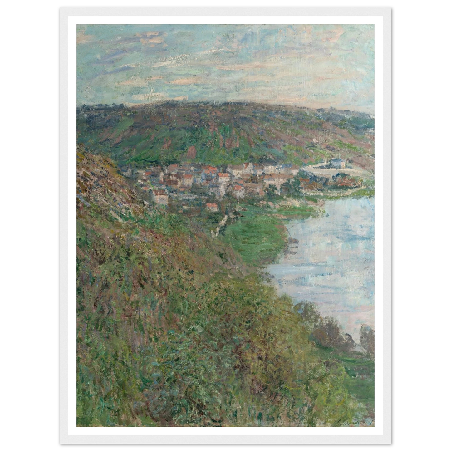 View of Vétheuil (1880) Art Print | Claude Monet-Quipham Collections