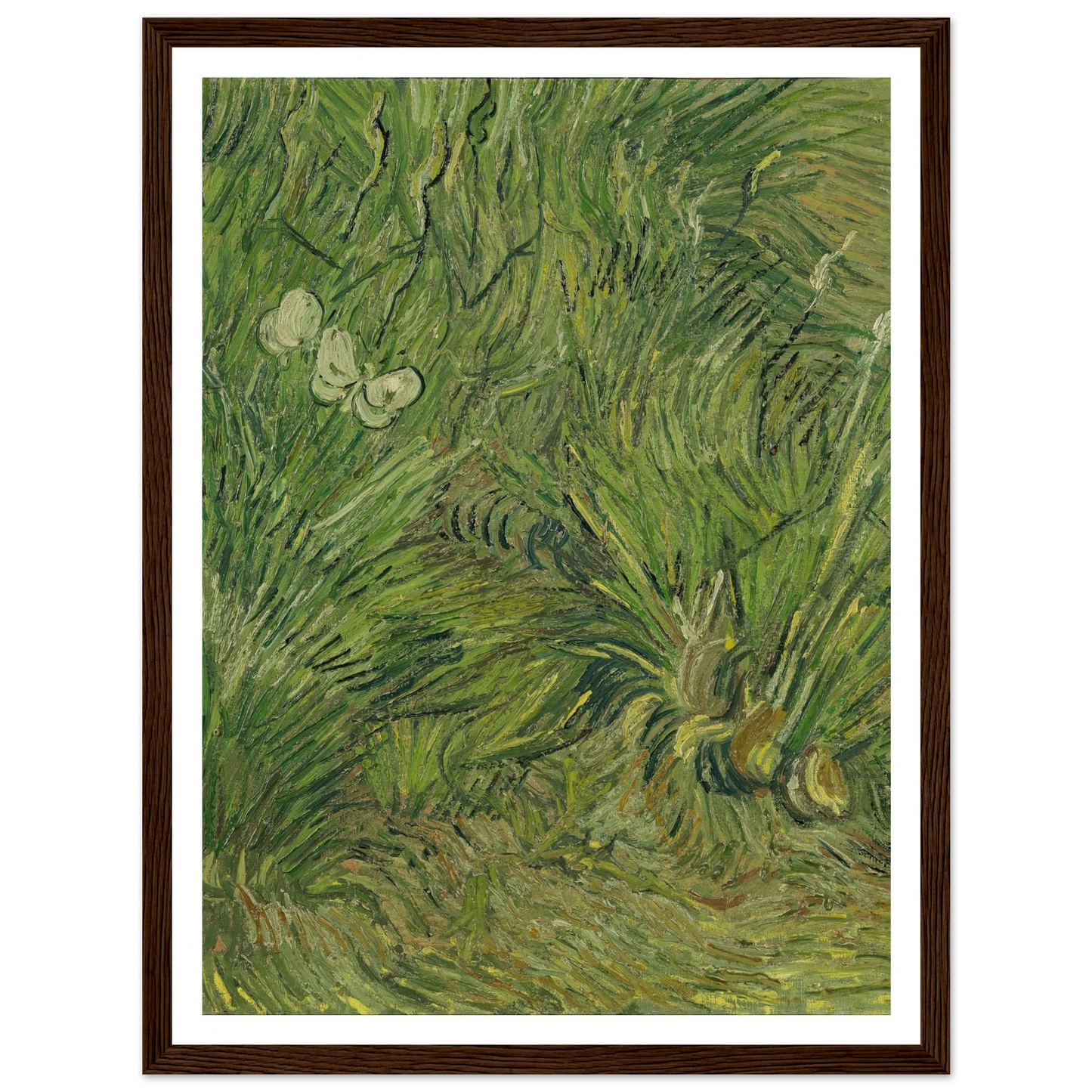 Garden with butterflies (1889) Art Print | Vincent van Gogh-Quipham Collections