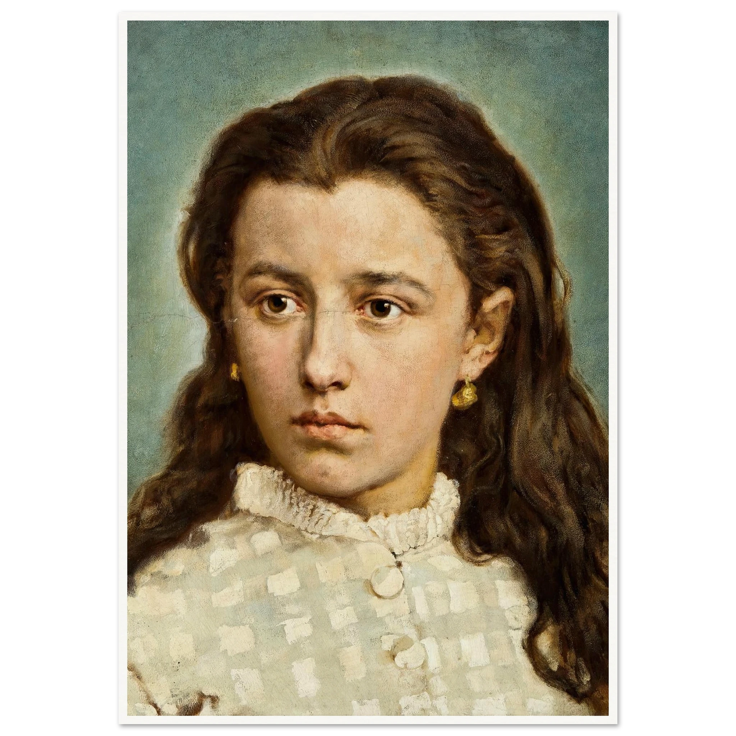 Portrait of Maria Levittoux (1872) Art Print | Jan Matejko-Quipham Collections