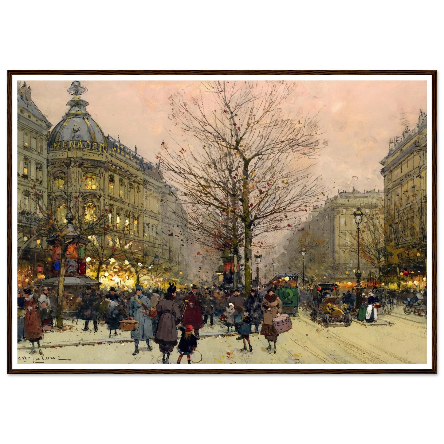 Les Grands Boulevards, Paris Art Print | Eugene Galien Laloue-Quipham Collections