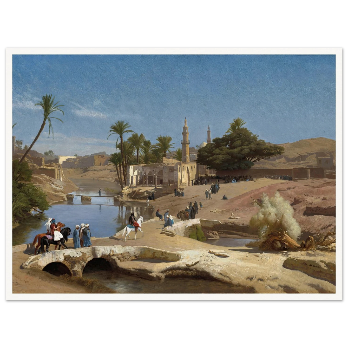 View of Medinet El-Fayoum (c. 1868-1870) Art Print | Jean Leon Gerome-Quipham Collections