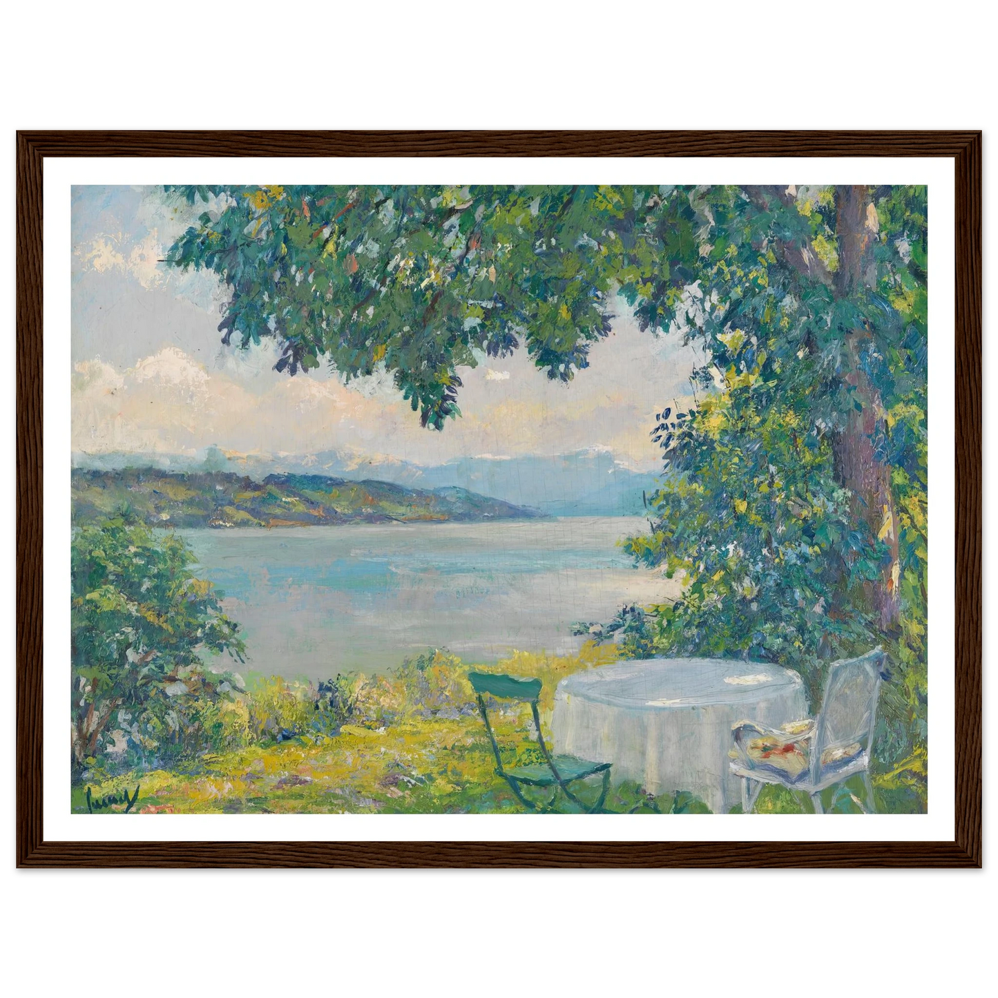 View of Lake Starnberg (1920-30) Art Print | Edward Cucue-Quipham Collections