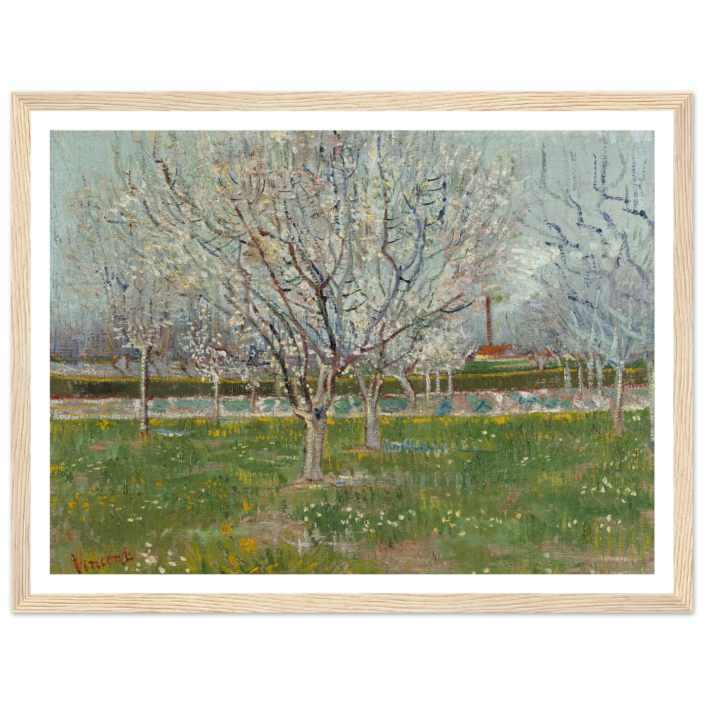 Orchard in Blossom (Plum Trees) Art Print | Vincent van Gogh-Quipham Collections