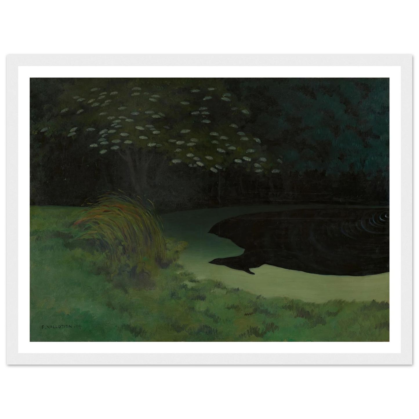 The Pond (Honfleur) (1909) Art Print | Felix Vallotton-Quipham Collections