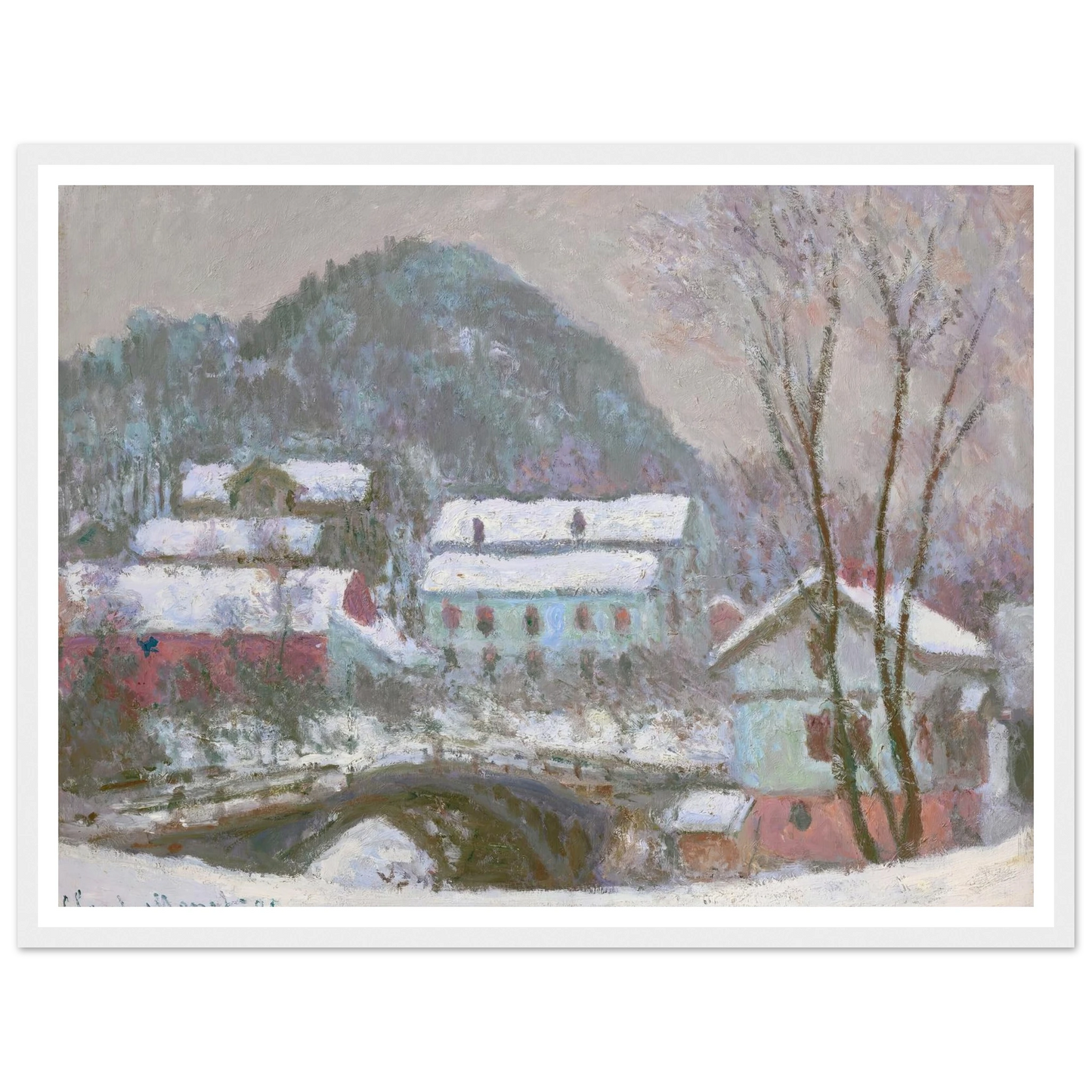 Sandviken, Norvège, effet de neige (1895) Art Print | Claude Monet-Quipham Collections
