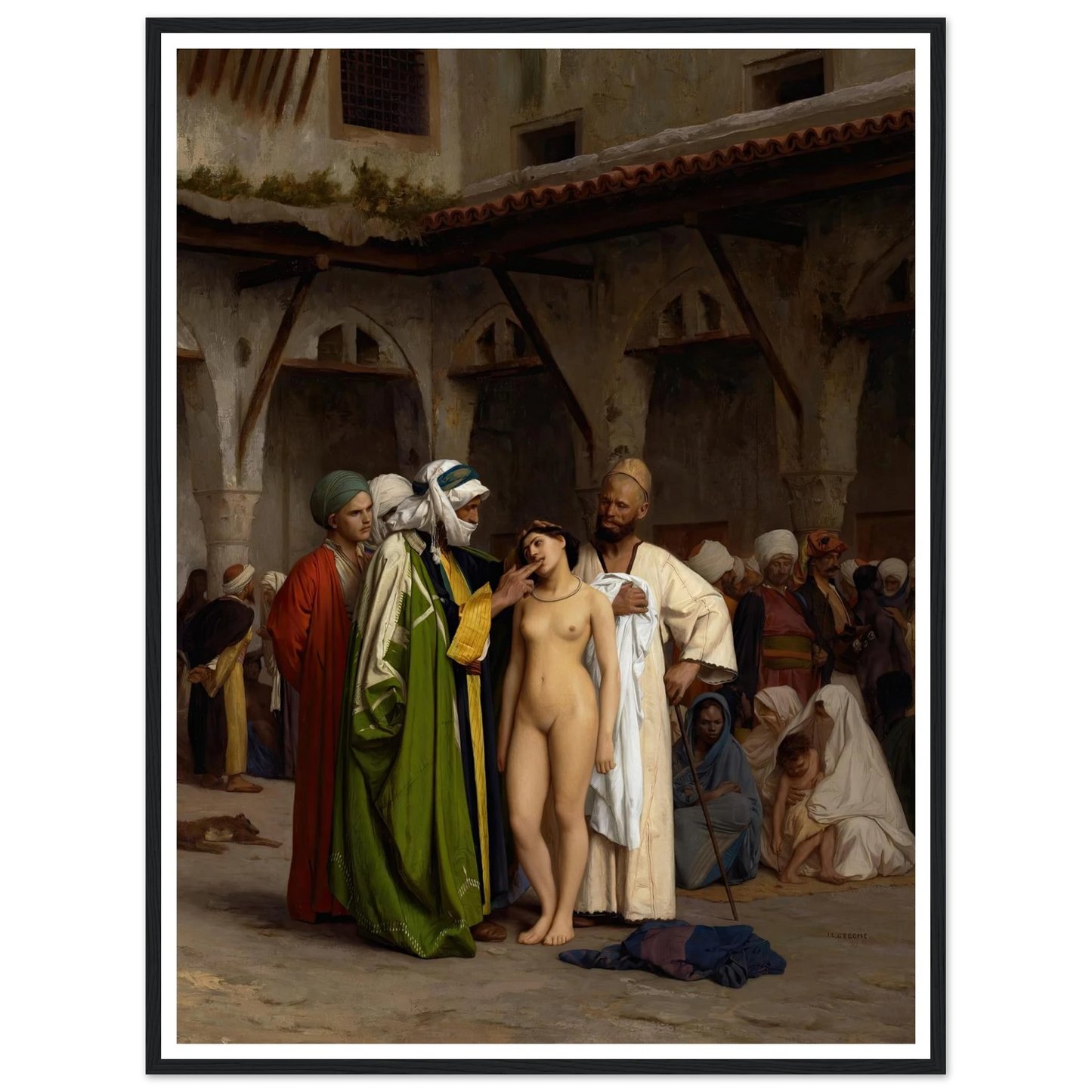 The Slave Market (circa 1866) Art Print | Jean Leon Gerome-Quipham Collections